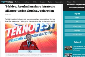 Đài phát thanh truyền hình nhà nước nói tiếng Anh TRT World đã sử dụng tên “Türkiye” làm tên quốc gia Thổ Nhĩ Kỳ trong các tác phẩm báo chí. Ảnh: Màn hình trang TRT World