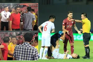 S.O.S, trọng tài bị người có tiền án tấn công