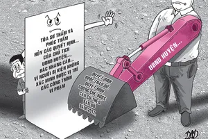 Chủ tịch huyện thua kiện dân vì ra quyết định cưỡng chế sai