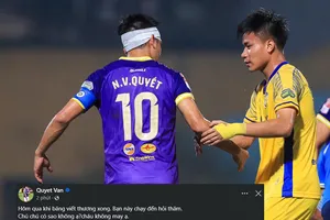 Dòng trạng thái dễ thương của Văn Quyết trên Facebook