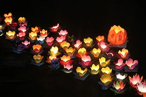 Hàng ngàn hoa đăng rực sáng sông Sài Gòn trong ngày Vu lan