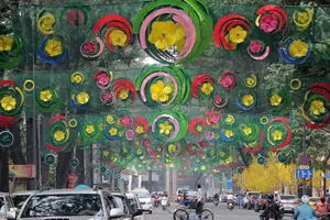 Rối mắt đoạn đường trang trí tết 2017 ở TP.HCM