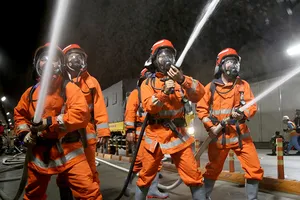 Chùm ảnh: Diễn tập cứu 40 người bị tai nạn ở hầm Thủ Thiêm