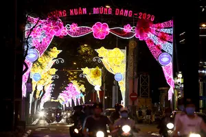 Đường phố Sài Gòn rực rỡ đón năm mới 2020