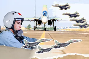 Chiêm ngưỡng màn trình diễn của dàn máy bay tiêm kích chuẩn bị cho lễ kỷ niệm 30-4