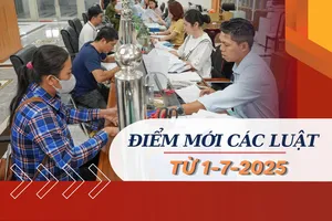 Infographic: Điểm mới các Luật có hiệu lực từ 1-7, người dân cần nắm rõ