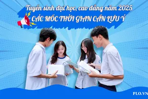 Xét tuyển đại học 2025: Các mốc thời gian thí sinh phải nhớ