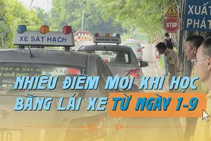 Infographic: Những điểm mới khi học lấy bằng lái xe từ ngày 1-9