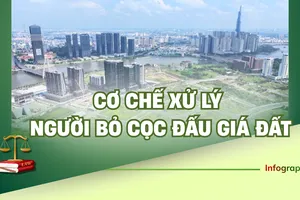 Infographic: Đề xuất mới về xử lý người bỏ cọc đấu giá đất 