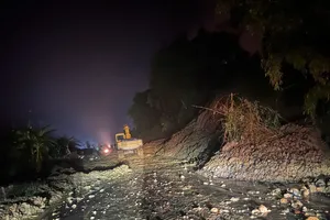 Đèo Đại Ninh, Sông Pha đã thông tuyến sau khi bị sạt lở 