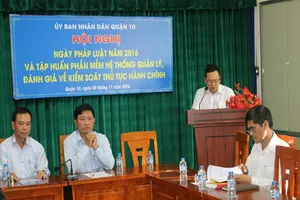 Ý nghĩa 'Ngày pháp luật' quận 10