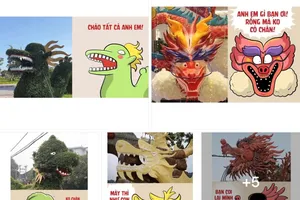 Cười xỉu với bộ sưu tập linh vật rồng 'dậy sóng' cõi mạng