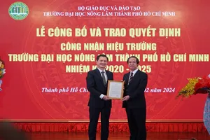 Những kỳ vọng Bộ trưởng Bộ GD&ĐT gửi đến tân Hiệu trưởng Trường ĐH Nông lâm TP.HCM