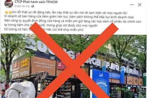 Đường sách TP.HCM cảnh báo tài khoản giả mạo, thông tin sai sự thật