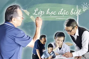 Lớp học đặc biệt cho học sinh khuyết tật của 30 thầy cô giáo về hưu