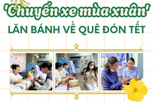 Rộn rã chuyến tàu, chuyến xe mùa xuân đưa sinh viên, người lao động về quê đón Tết