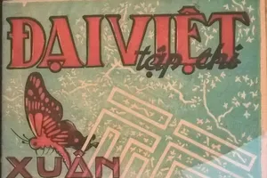 Đại Việt tập chí Xuân Giáp Thân 1944. Ảnh: TRẦN ĐÌNH BA chụp từ file báo