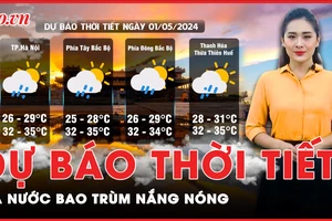 Dự báo thời tiết 1-5: Nắng nóng bao trùm cả 3 miền đất nước