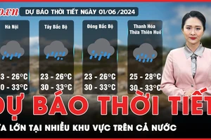 Dự báo thời tiết 1-6: Mưa lớn tại nhiều khu vực trên cả nước do ảnh hưởng của áp thấp nhiệt đới