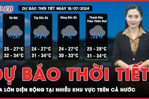Dự báo thời tiết 18-7: Cả nước có mưa lớn diện rộng tại nhiều khu vực