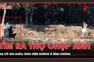 Tìm ra thợ chụp ảnh vụ cô gái khỏa thân trên đường ở Bình Dương