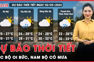 Dự báo thời tiết 2-9: Cảnh báo mưa giông rải rác tại Nam Bộ, Bắc Bộ nắng nóng oi bức 