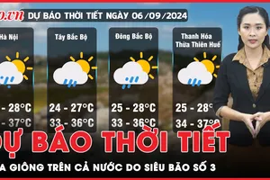 Dự báo thời tiết 6-9: Siêu bão số 3 áp sát đất liền, mưa giông bao trùm cả nước