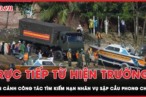 Lũ sông Hồng dưới mức BĐ1: Gấp rút tìm kiếm người mất tích sau thảm họa sập cầu Phong Châu