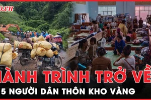 115 người dân thôn Kho Vàng về nơi an toàn sau cuộc chạy trốn tử thần