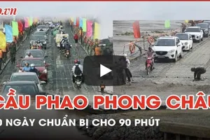 Lý do cầu phao Phong Châu chưa ghép nối trở lại để phục vụ người dân 