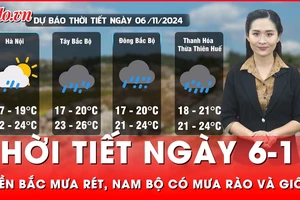 Thời tiết ngày 6-11: Không khí lạnh tăng cường, Bắc Bộ và Bắc Trung Bộ đêm và sáng trời rét