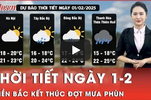 Thời tiết ngày 1-2: Không khí lạnh suy yếu, Miền Bắc kết thúc đợt mưa phùn gió bấc