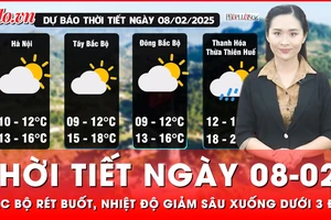 Thời tiết ngày 8-2: Bắc Bộ rét buốt, nhiệt độ giảm sâu xuống dưới 3 độ C