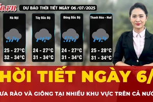 Thời tiết ngày 6-7: Nhiều khu vực trên cả nước hứng mưa rào và giông, bão số 2 tăng cấp khó lường