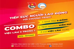 "Tiếp sức người lao động' giúp tìm việc làm, hỗ trợ xét nghiệm tại TP.HCM 