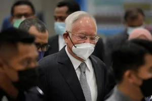 Cựu Thủ tướng Malaysia Najib Razak tại Tòa phúc thẩm ở thành phố Putrajaya (Malaysia) vào ngày 23-8. Ảnh AP