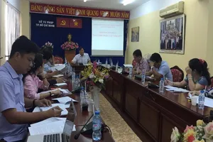 Sở Tư pháp TP họp báo kỷ niệm Ngày pháp luật Việt Nam 