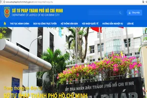 Sở Tư pháp TP.HCM ra mắt Website giao diện mới 