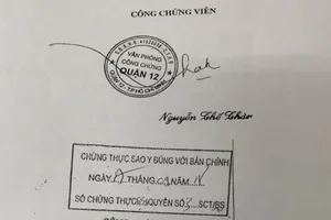 Báo động: Một văn phòng công chứng giả tại TP.HCM
