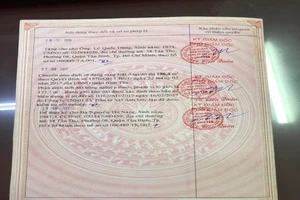 Giả giấy hồng có tên mình rồi đi mua bán 