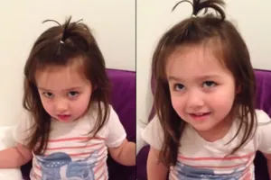 Clip bé gái làm theo lời mẹ siêu cute