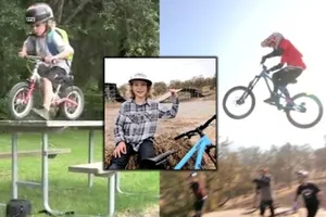 Clip: Cậu bé 3 tuổi biểu diễn đi khả năng đi xe đạp địa hình