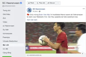 CLB Heerenveen khen ngợi Việt Nam quá mạnh so với Malaysia