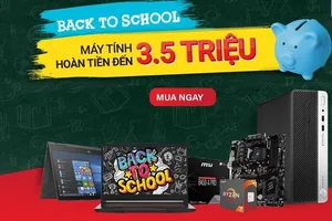 Nhiều mẫu laptop giảm giá 3,5 triệu đồng mùa tựu trường