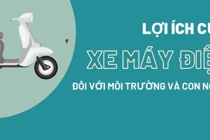 Lợi ích của xe máy điện với môi trường và con người