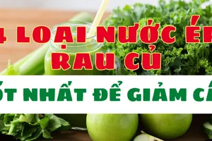 4 loại nước ép rau củ tốt nhất để giảm cân
