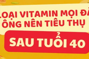 6 loại vitamin mọi đàn ông nên tiêu thụ sau tuổi 40