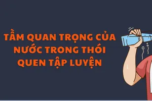 Tầm quan trọng của nước trong thói quen tập luyện thể thao