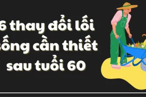 6 thay đổi lối sống cần thiết sau tuổi 60