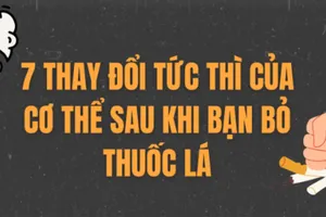 7 thay đổi tức thì của cơ thể sau khi bạn bỏ thuốc lá